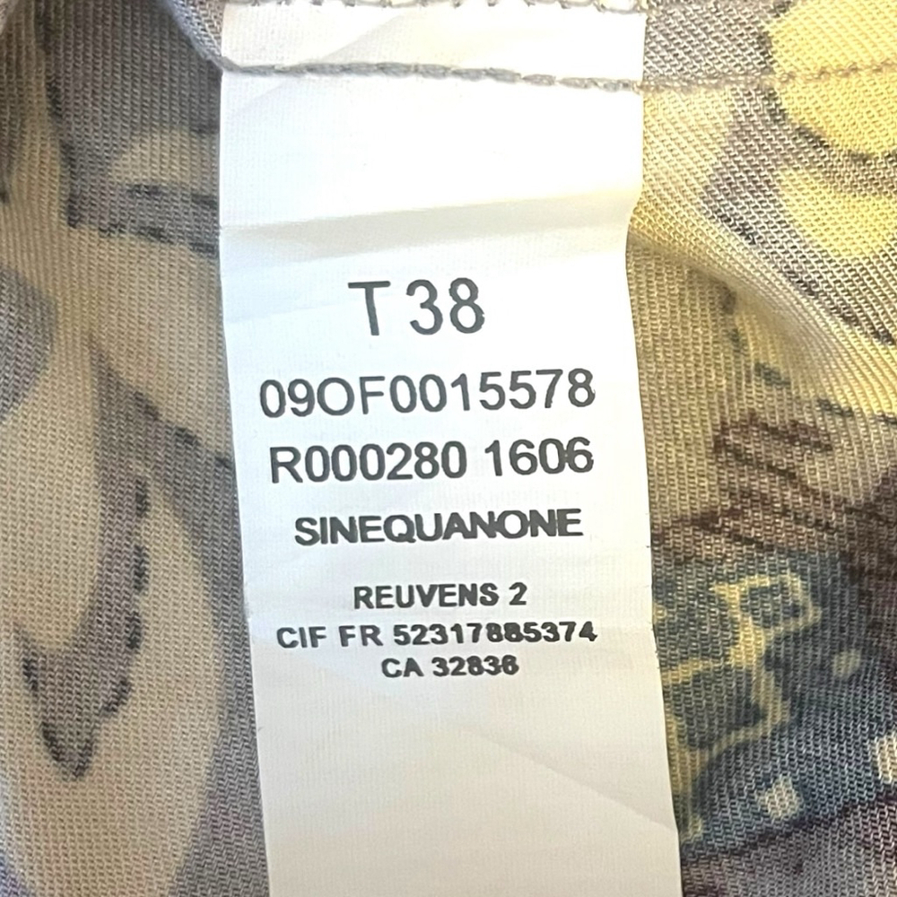 Sinequanone Paris, Lightweight Floral Print Dress, Size 8, Lilac-grey - Picture 16 of 16